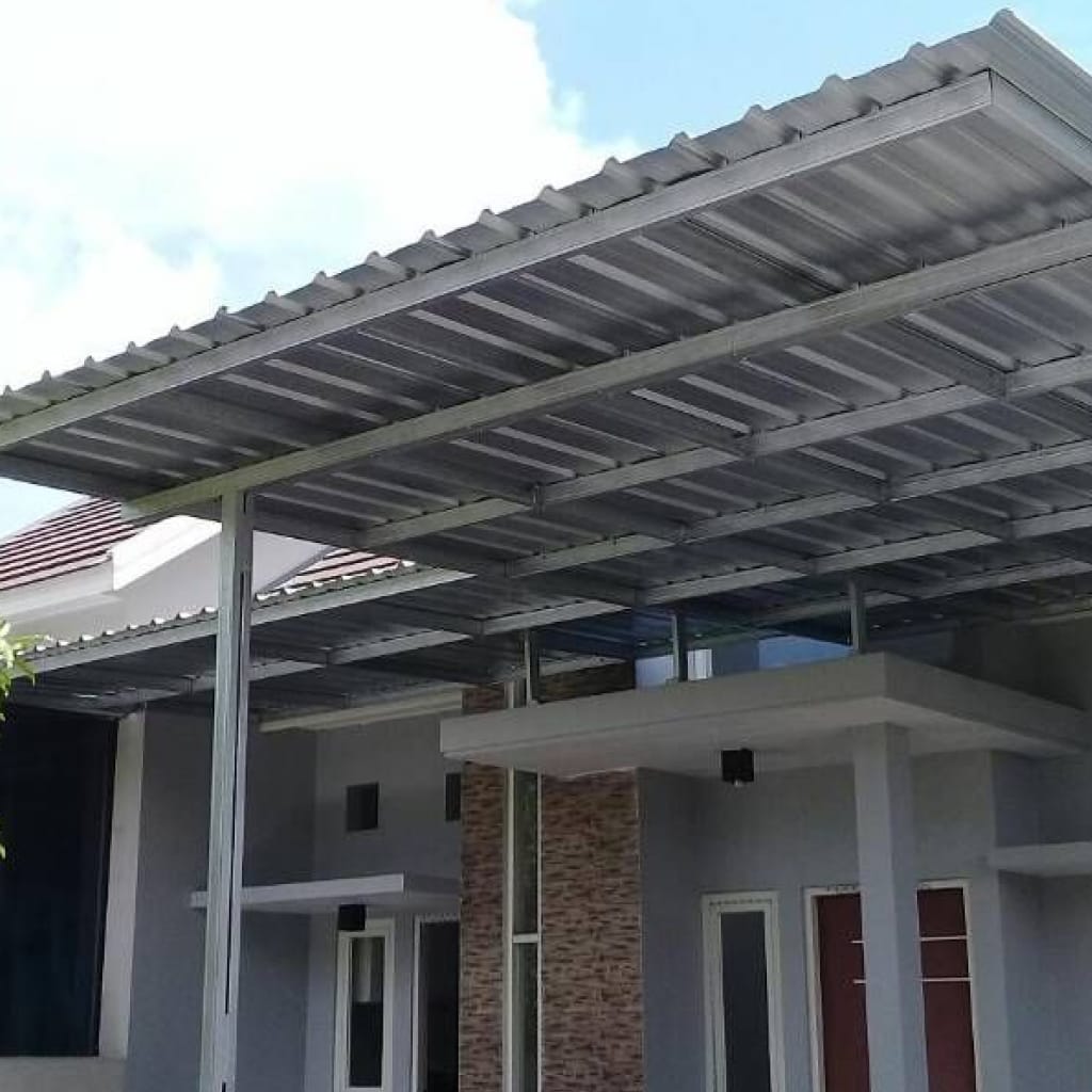 Jasa Pagar Besi, Canopy Baja Ringan aluminium tralis plafon pvc membran Profesional di Sukabumi (10)