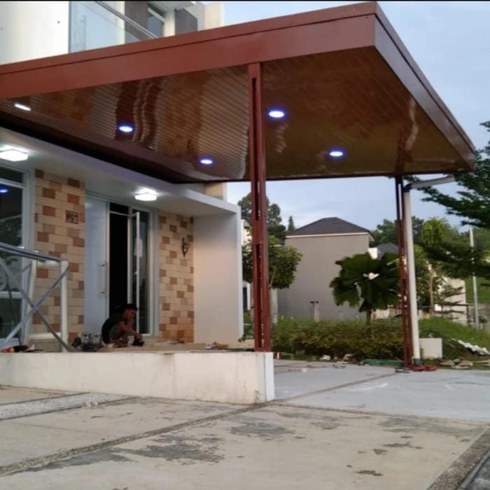 Jasa Pagar Besi, Canopy Baja Ringan aluminium tralis plafon pvc membran Profesional di Sukabumi (22)