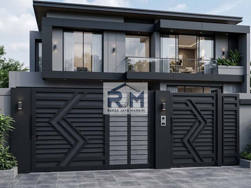 Pagar eksklusif menggunakan teknologi laser CNC dengan motif custom yang presisi dan elegan